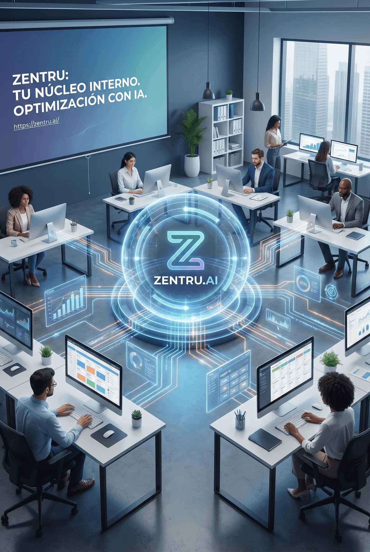 Zentru · Plataforma de agencias con IA